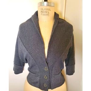 Heather Grey 3/4 Sleeve Sweater